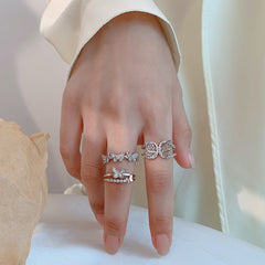 Embrace Whimsy: The Flutter By Butterfly Sparkle Ring (Silver-toned, Adjustable)