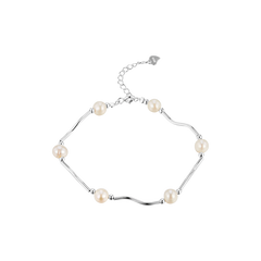 Minimalist Silver Bracelet - Perfect Layering Piece