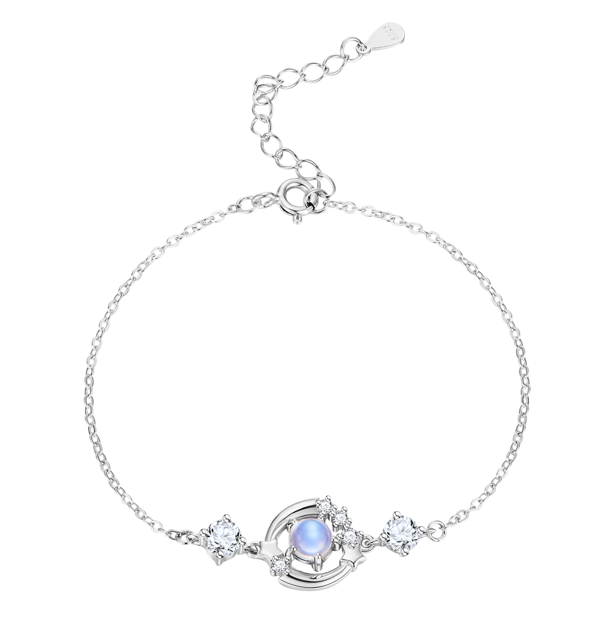 Silver Blue Planet Bracelet