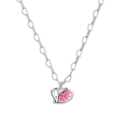 High Fashion Peach Heart Romantic Sweet S925 Silver Necklace