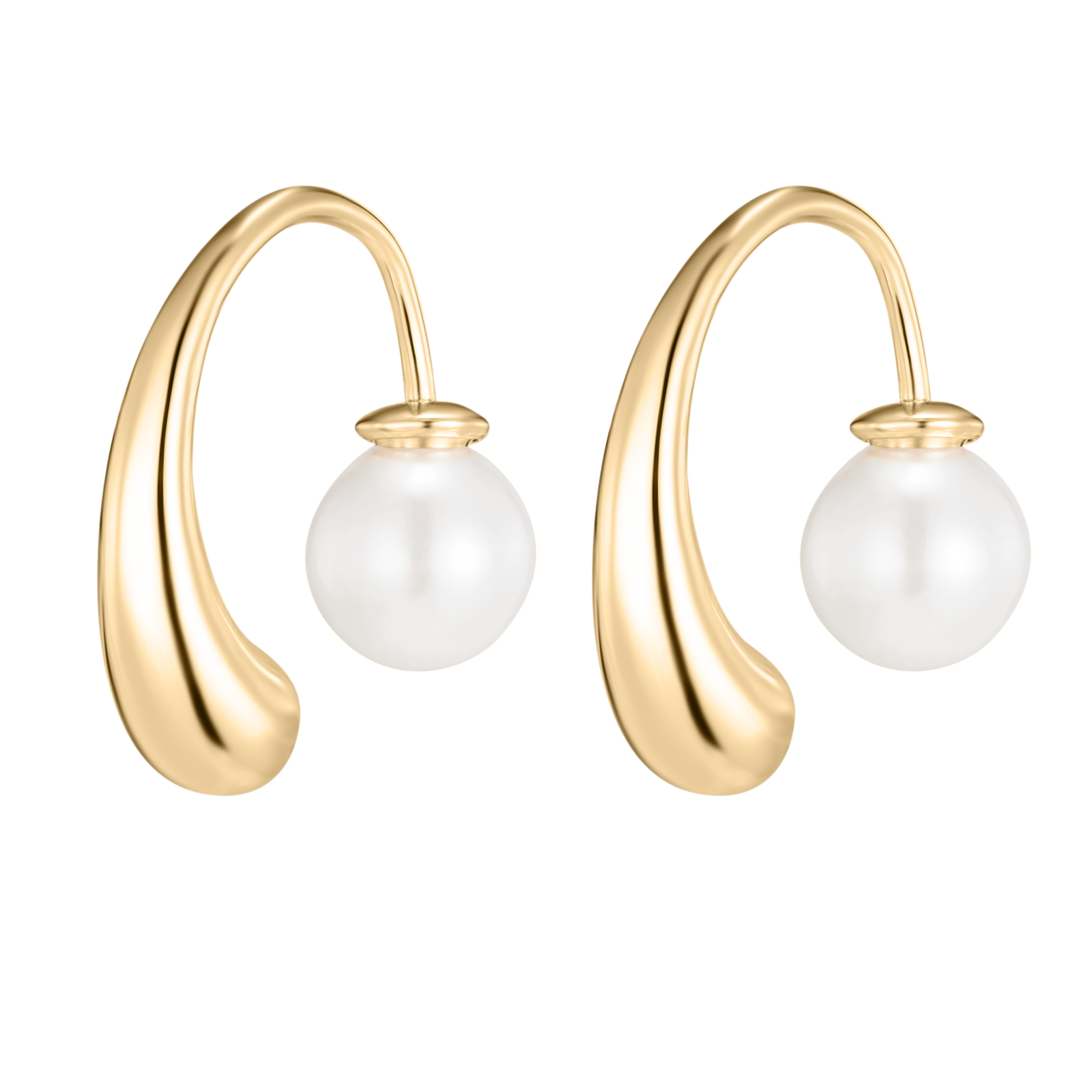 Minimalist PearlInspired Earrings ZevaLux