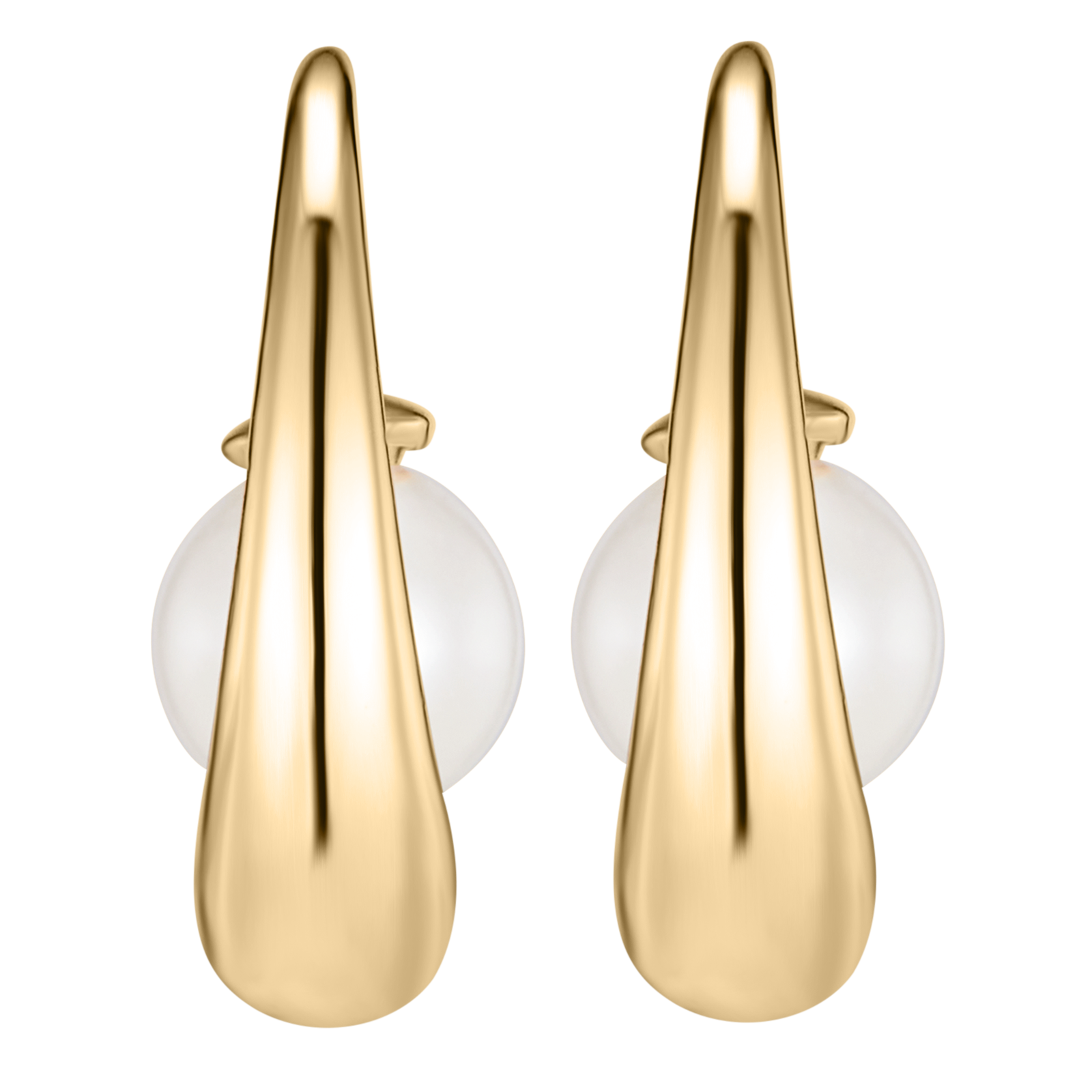 Minimalist PearlInspired Earrings ZevaLux