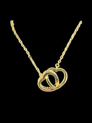 Gilded Love: Gold-Plated Heart Necklace with Cubic Zirconia