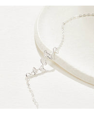 Delicate Nature: Sterling Silver Ginkgo Leaf Charm Bracelet